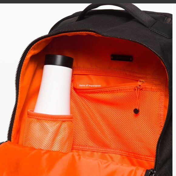Lululemon City Adventurer Backpack 17L Black With Orange Lining Bag main image 10
